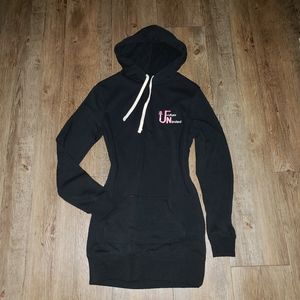 NEW Sweatshirt dress: Future Unlimited -F.U.N. + ANKH life symbol.